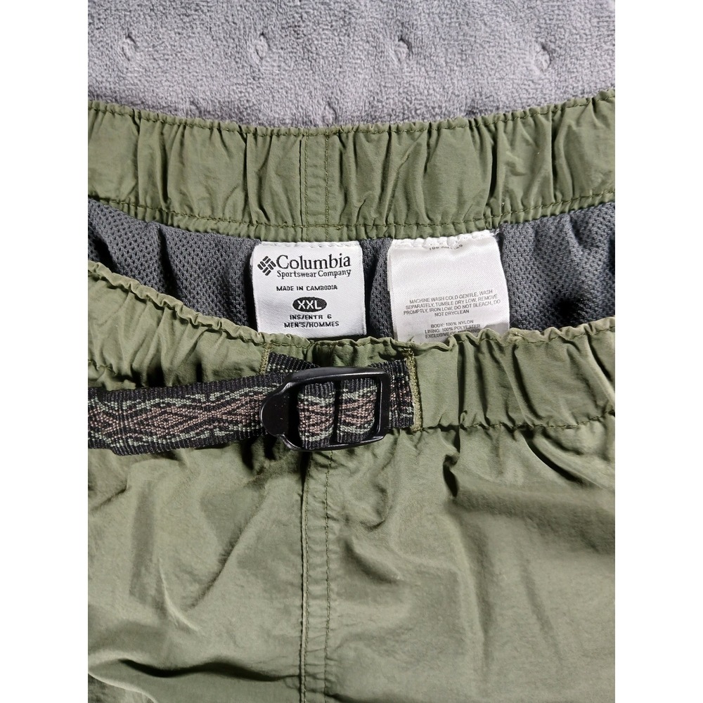 🔥Columbia Men's Nylon Belted Hiking Shorts–Olive Green–XXL-PERFECT FOR SUMMER🔥 - Picture 3 of 8